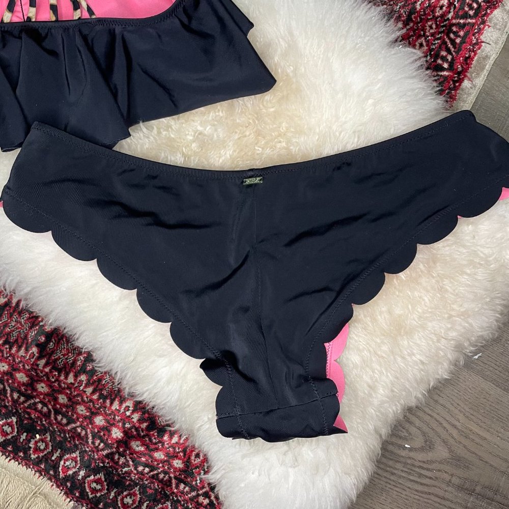 Pink Brand - Black Bikini Set Top XS Bottom Med - Picture 3 of 6